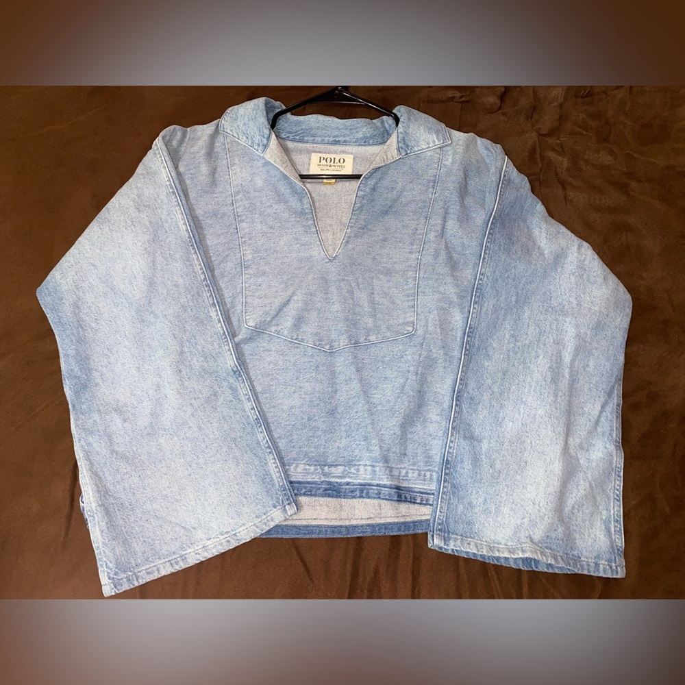 POLO RALPH LAUREN Relaxed Fit Cotton-Linen Twill Top